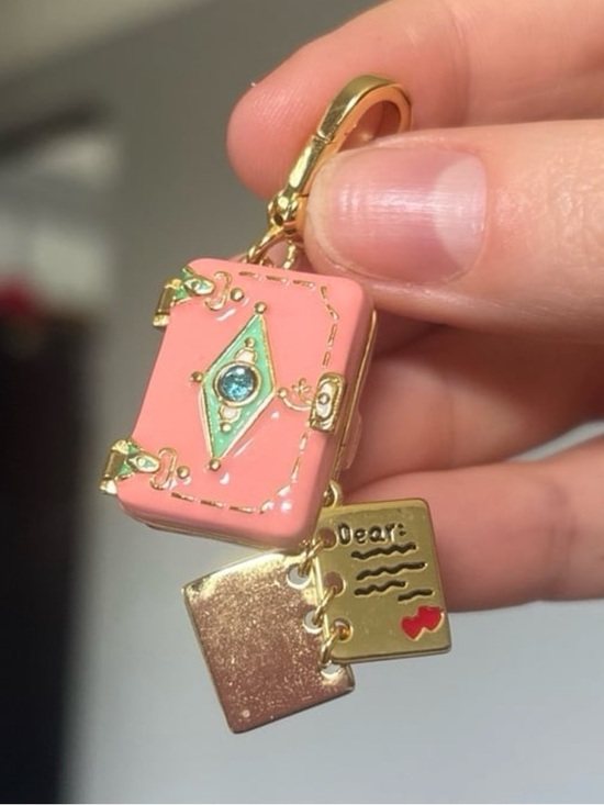 Juicy Couture Accessories - Juicy Inspired pink mini suitcase pendant keychain